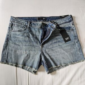 NWT Kut from the Kloth Gidget fray jean denim short size 12
